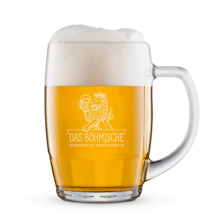 Böhmisches Bier mit Landschaft